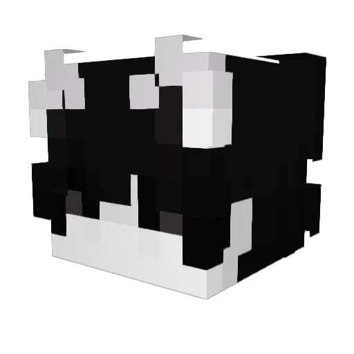 silvermrow Minecraft avatar head, 3D render