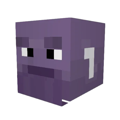 silvernecktie Minecraft avatar head, 3D render