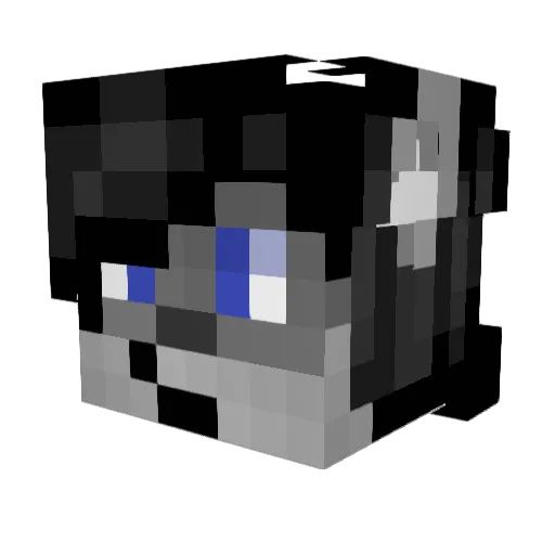 silverpix1 Minecraft avatar head, 3D render