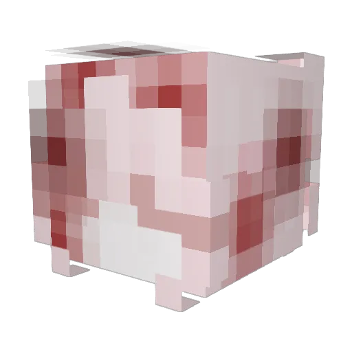 silverpmk Minecraft avatar head, 3D render