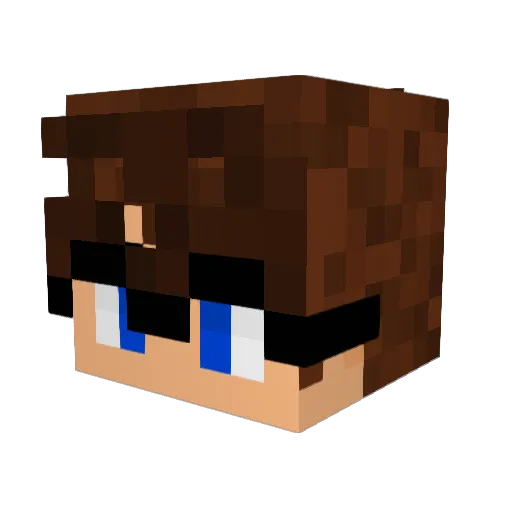 silverrea Minecraft avatar head, 3D render