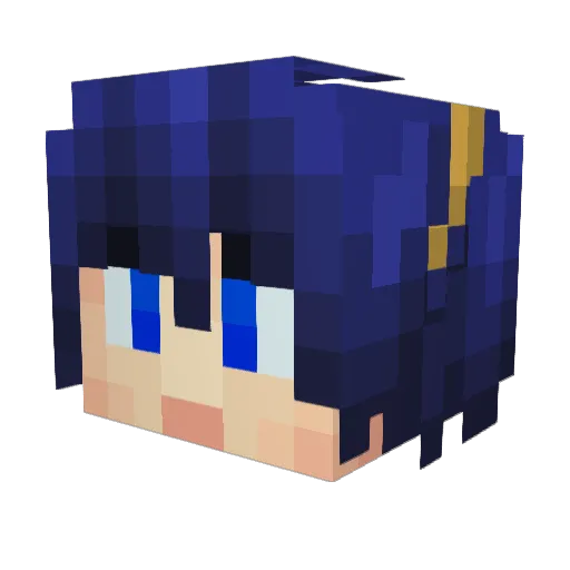 silverrooster Minecraft avatar head, 3D render