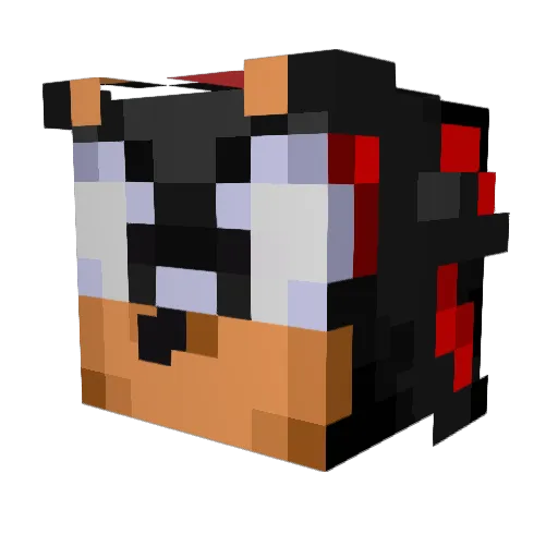 silvershadow1219 Minecraft avatar head, 3D render