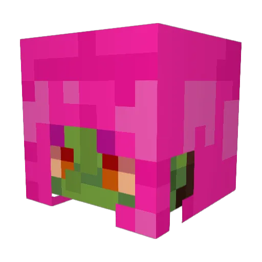 silversteinbull Minecraft avatar head, 3D render
