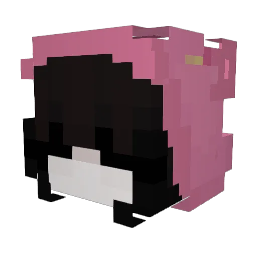 silvertcne Minecraft avatar head, 3D render