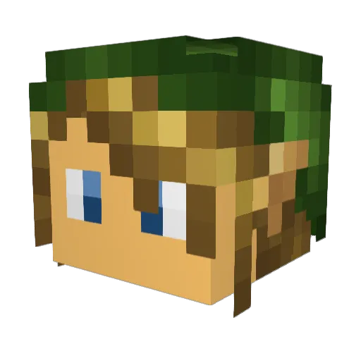 silverwolf941 Minecraft avatar head, 3D render