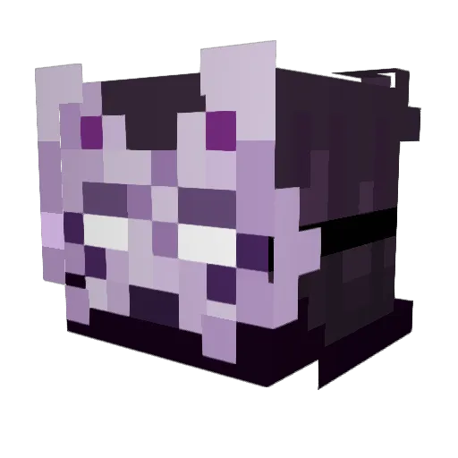 silveryfoxx Minecraft avatar head, 3D render