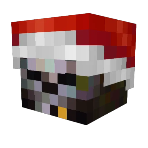 silverzel Minecraft avatar head, 3D render