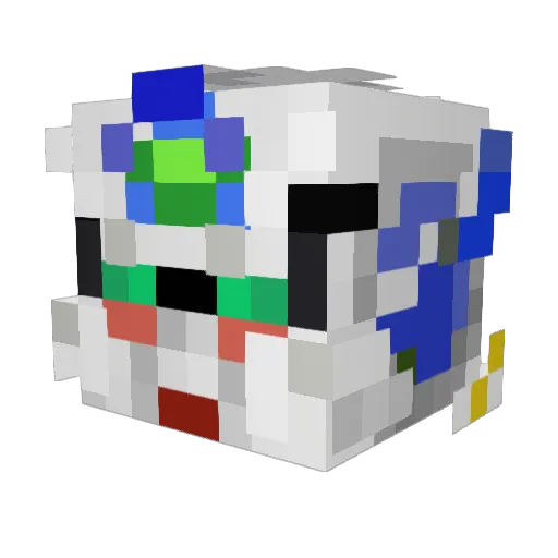 silvia1586 Minecraft avatar head, 3D render
