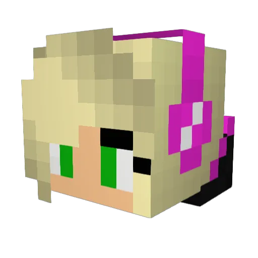 silvr521 Minecraft avatar head, 3D render