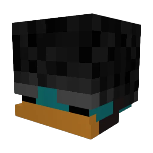 sim0416 Minecraft avatar head, 3D render
