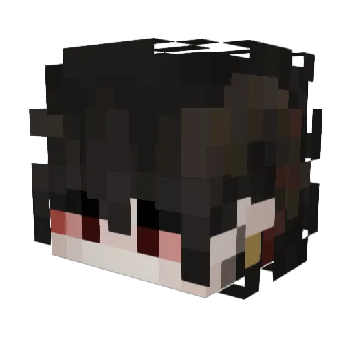 sim0nekk Minecraft avatar head, 3D render