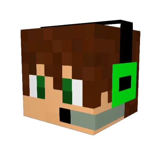 sim437 Minecraft avatar head, 3D render