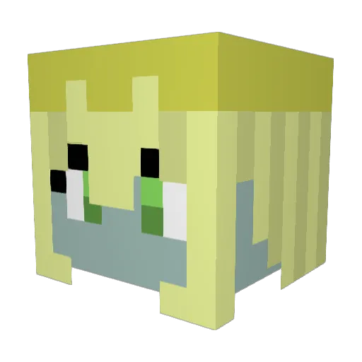 sim43craft Minecraft avatar head, 3D render