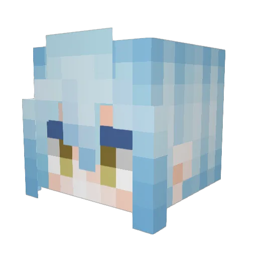sim540 Minecraft avatar head, 3D render