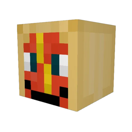 sim6mil Minecraft avatar head, 3D render