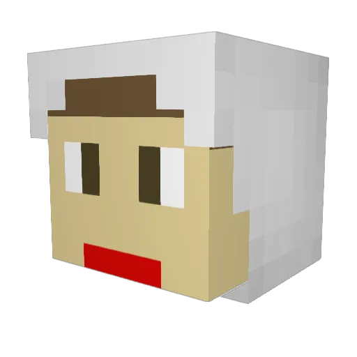 simar_027 Minecraft avatar head, 3D render