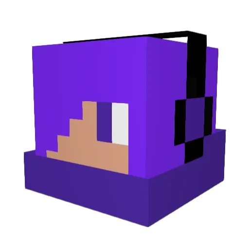 simata10 Minecraft avatar head, 3D render