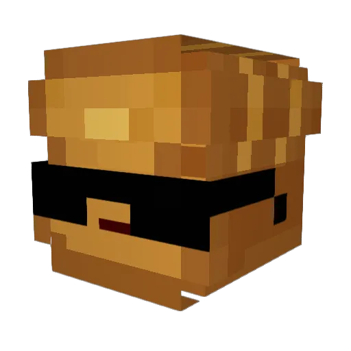 simatuantek Minecraft avatar head, 3D render