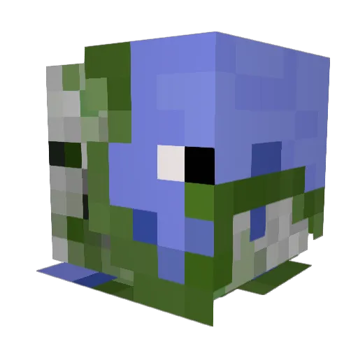 simax3967 Minecraft avatar head, 3D render