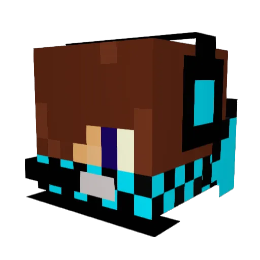 simba123k Minecraft avatar head, 3D render