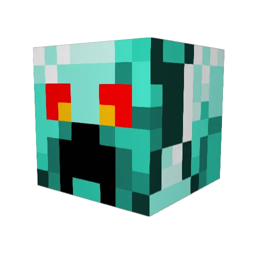 simbagubben Minecraft avatar head, 3D render