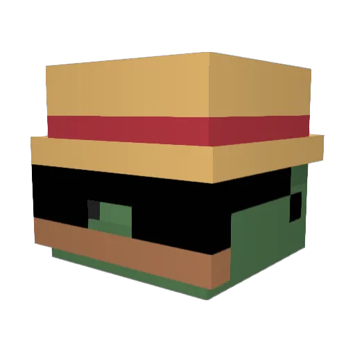 simbaueh Minecraft avatar head, 3D render