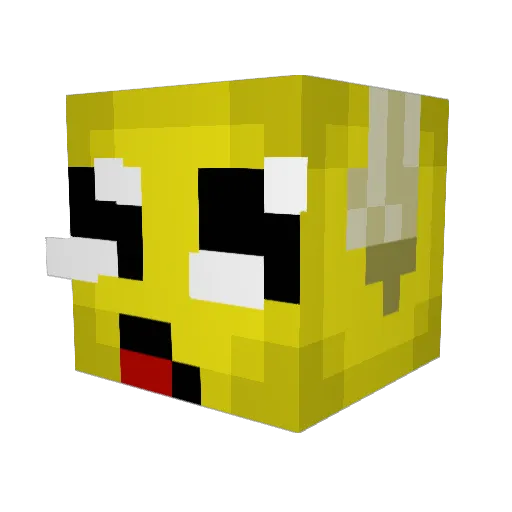 simber22 Minecraft avatar head, 3D render