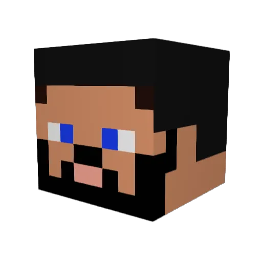 sime4 Minecraft avatar head, 3D render