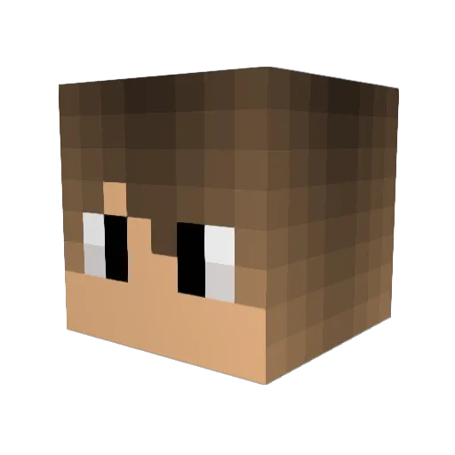 simen08 Minecraft avatar head, 3D render