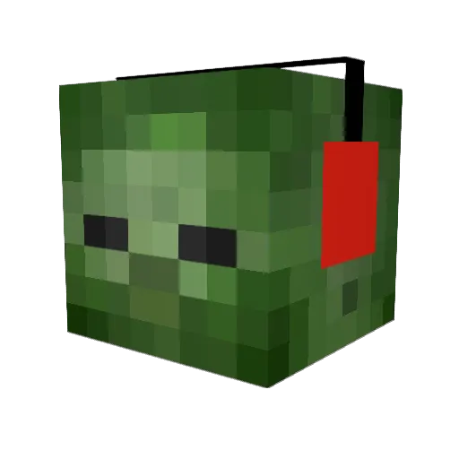 simenk10 Minecraft avatar head, 3D render