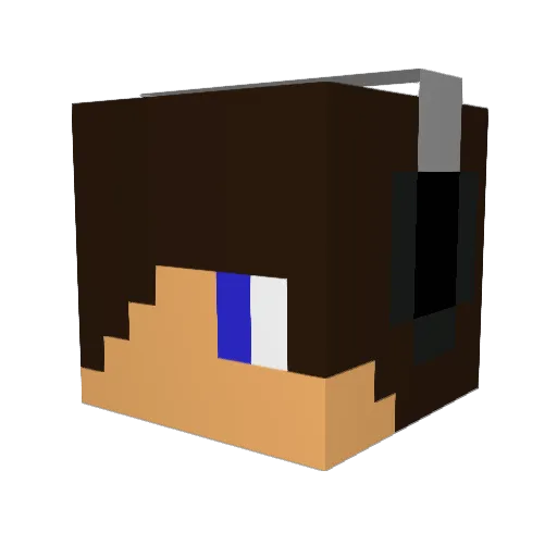simenwiig Minecraft avatar head, 3D render