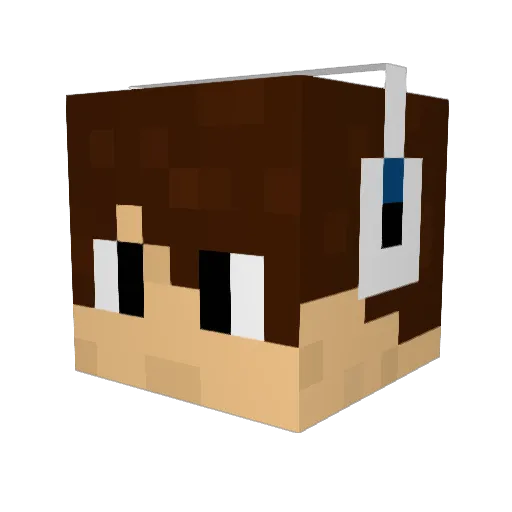 simeonje Minecraft avatar head, 3D render