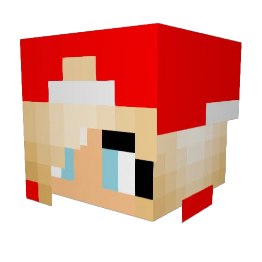 simet34 Minecraft avatar head, 3D render
