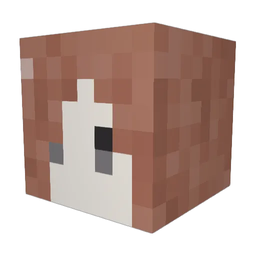simhattan Minecraft avatar head, 3D render