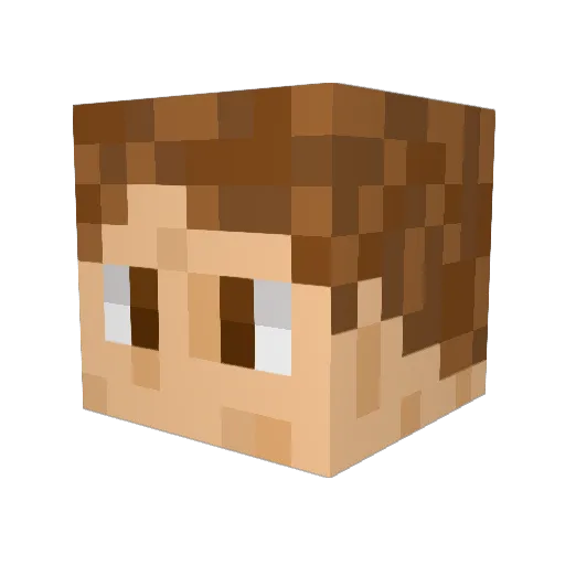simi23456789 Minecraft avatar head, 3D render