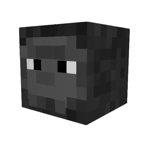 simianx Minecraft avatar head, 3D render