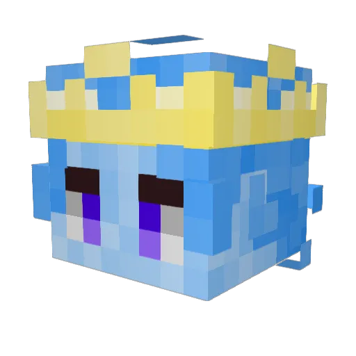simibiboly Minecraft avatar head, 3D render