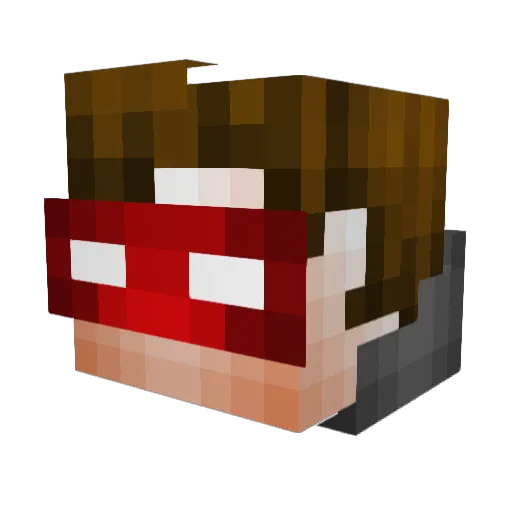 simiboymk Minecraft avatar head, 3D render