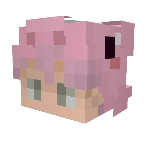 simiik Minecraft avatar head, 3D render