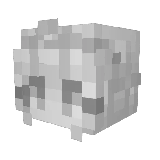 simikae Minecraft avatar head, 3D render