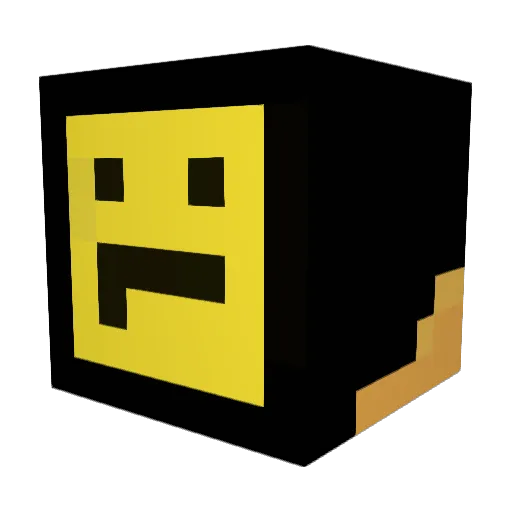 similar6 Minecraft avatar head, 3D render