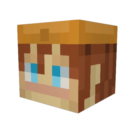 simileee Minecraft avatar head, 3D render