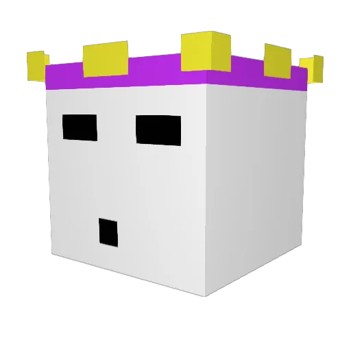 simitik Minecraft avatar head, 3D render