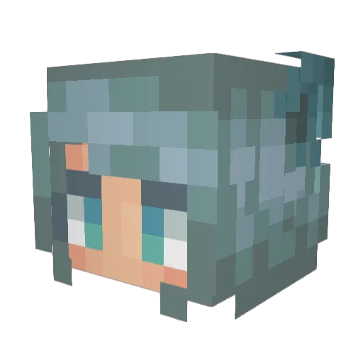 simkat5 Minecraft avatar head, 3D render