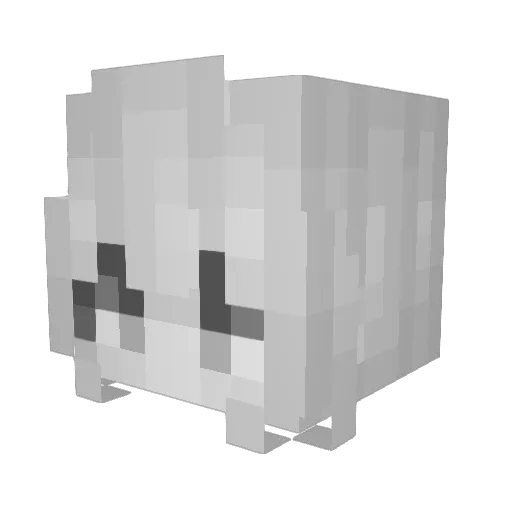 simm0019 Minecraft avatar head, 3D render
