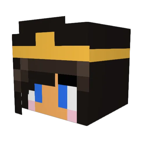 simmeringcoffee Minecraft avatar head, 3D render