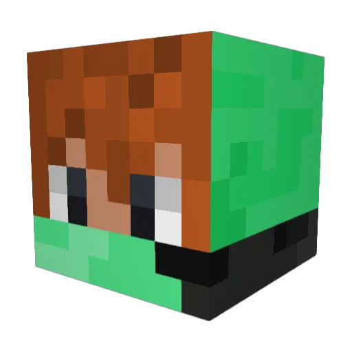 simo576n Minecraft avatar head, 3D render