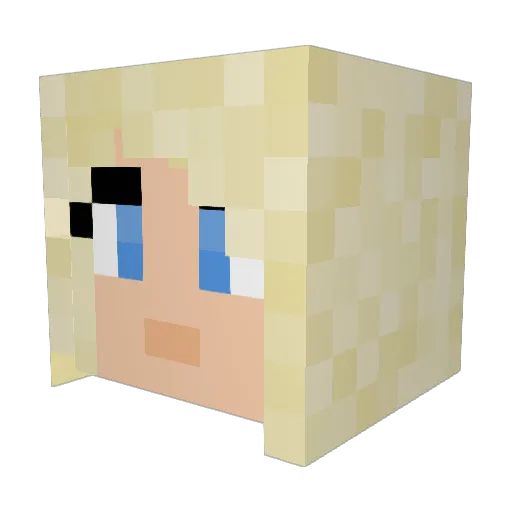 simoenen Minecraft avatar head, 3D render