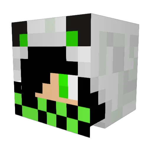 simon1dcc Minecraft avatar head, 3D render